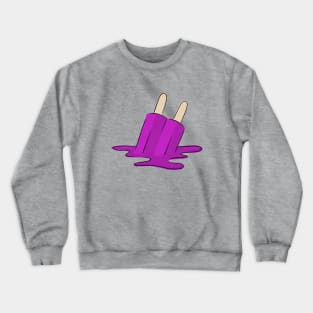 Melted Purple Popsicle Crewneck Sweatshirt